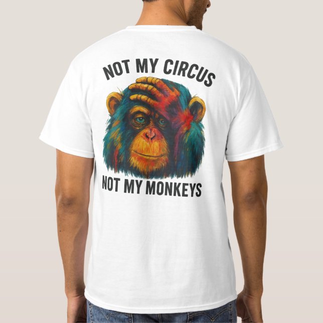 T-SHIRT PAS MES SINGES (Dos)