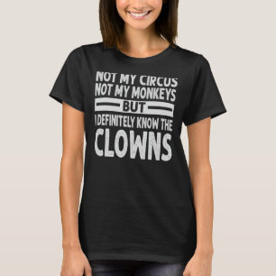 T-shirt Pas Mon Cirque Pas Mes Singes - Mais Je Connais To