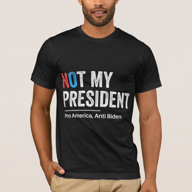 T-shirt Pas mon président (Devant)