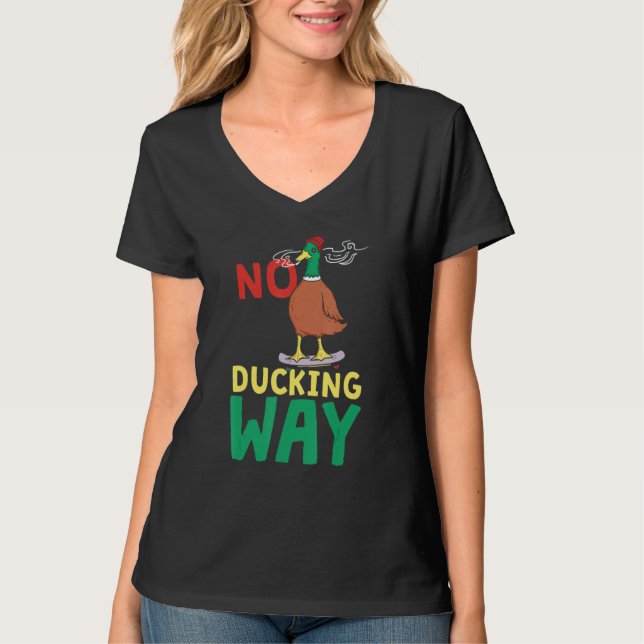 T-shirt Pas moyen de canard  Canard (Devant)