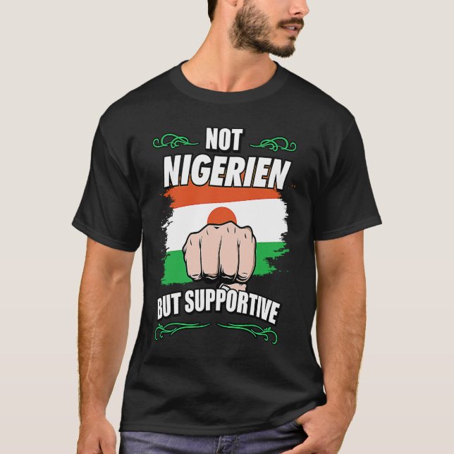 T-shirt Pas Nigerien mais Voyage de soutien Tourist Nigeri (Devant)