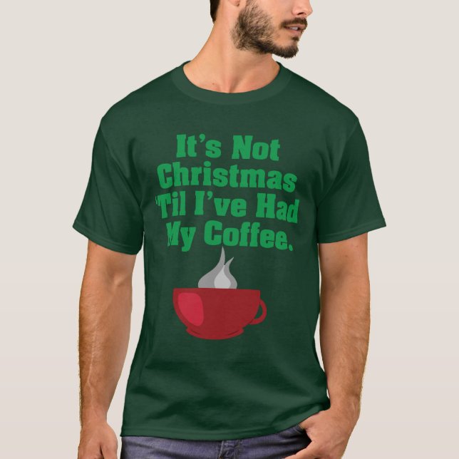 T-shirt Pas Noël jusqu'au café (Devant)