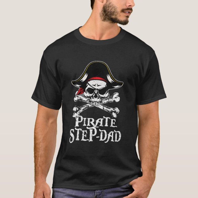 T-shirt Pas-Papa De L'Anniversaire Pirate Correspondant Fa (Devant)