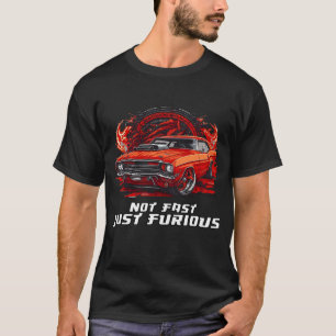 T-shirt pas rapide seulement furieux chemise de course de