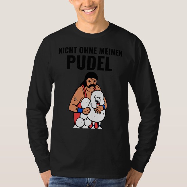 T-shirt Pas Sans Mon Poodle (Devant)