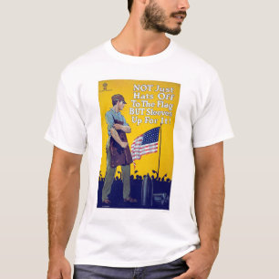 T-shirt Pas simplement casquettes au drapeau
