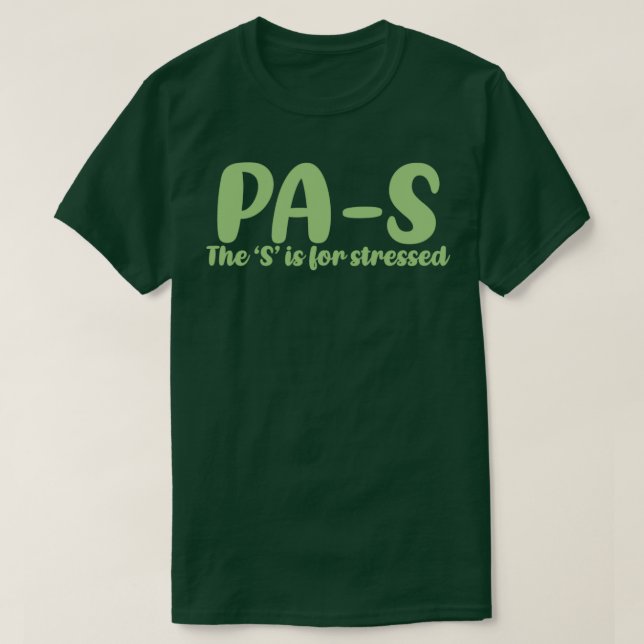T-shirt PAS stressé Médecin étudiant adjoint 4 (Design devant)