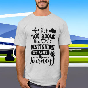 T-shirt pas sur le voyage destination mot art