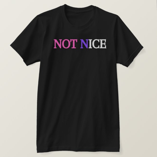 T-SHIRT PAS SYMPATHIQUE (Design devant)