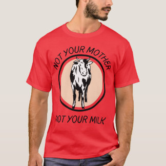 T-shirt Pas ta mère pas ton lait foncé vintage