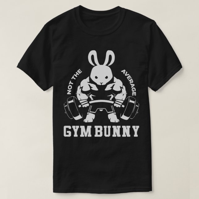 T-shirt Pas ton lapin de gym moyen (Design devant)