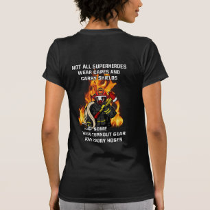 T-shirt Pas tous les super-héros...pompier