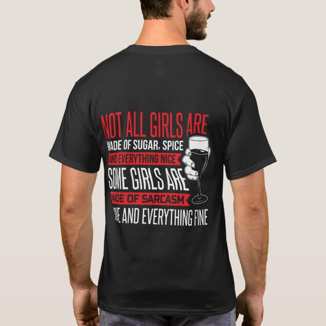 T-shirt Pas toutes les filles sont faites d'épices (Dos)