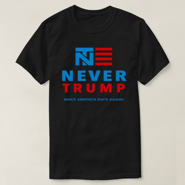 T-SHIRT "PAS TRUMP JAMAIS : FAITES LE COFFRE-FORT DE (Design devant)