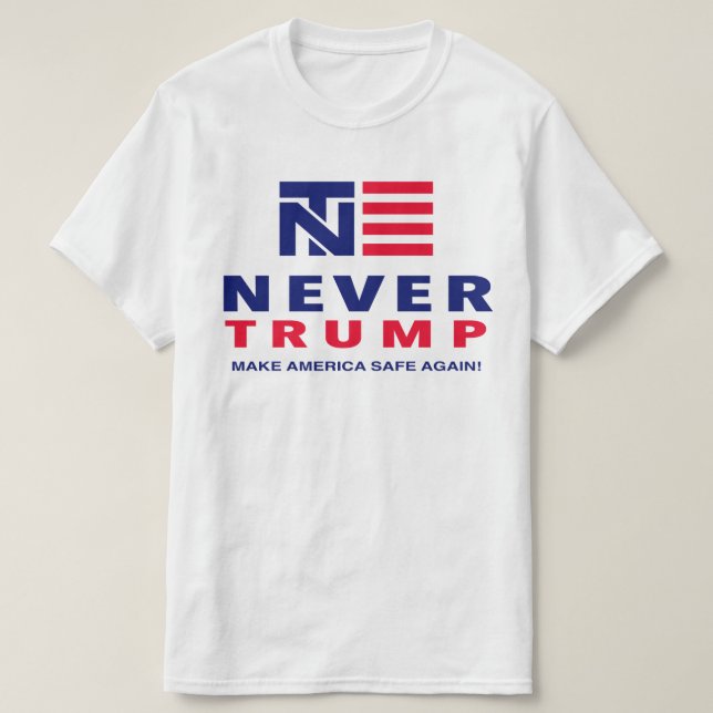 T-SHIRT "PAS TRUMP JAMAIS : FAITES LE COFFRE-FORT DE (Design devant)