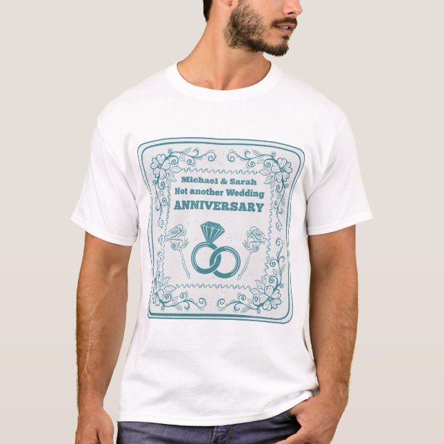 T-shirt Pas un autre anniversaire de mariage (Devant)