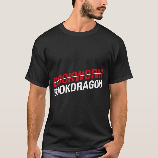 T-shirt Pas Un Bookdragon Pour Livre (Devant)