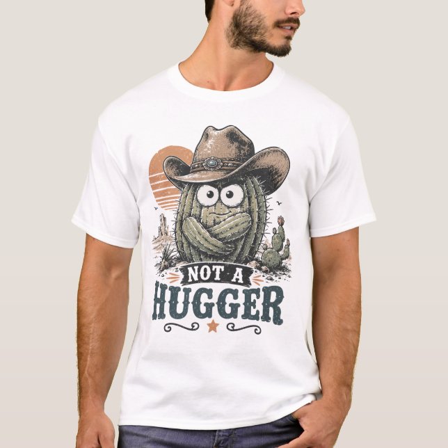 T-shirt Pas un câlin (Devant)