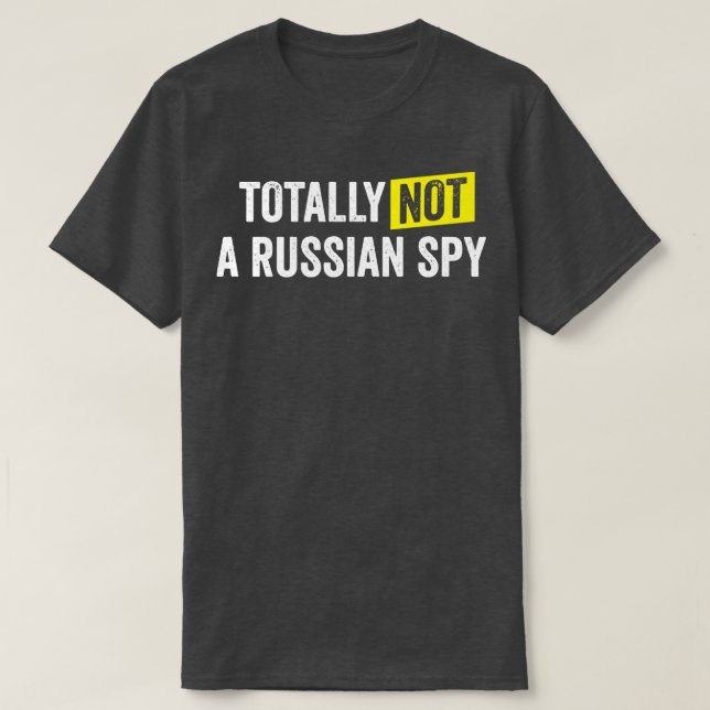 T-shirt Pas un espion russe (Design devant)