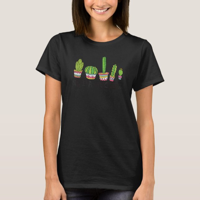 T-shirt Pas Un Gros Cactus Pour Hommes Femmes Mignonne Pla (Devant)