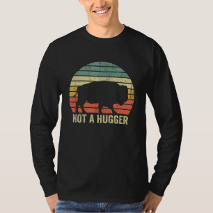 T-shirt Pas un gros câlinour Fun Yellowstone Buffalo Bison