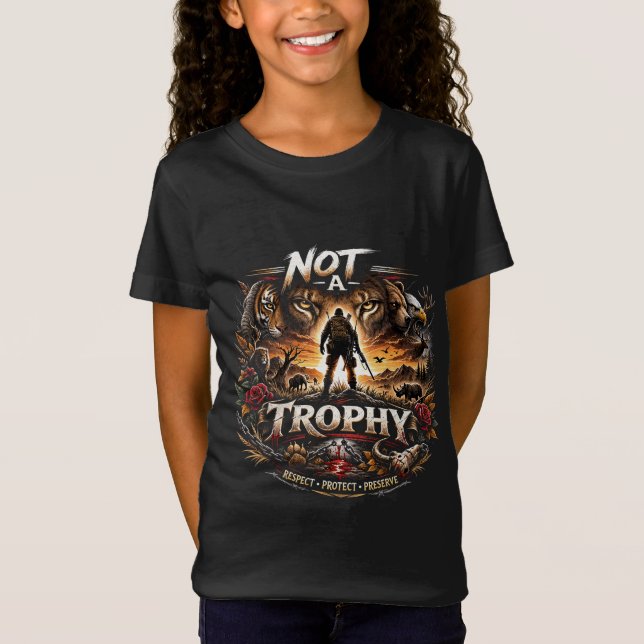 T-Shirt Pas un Trophée (Devant)