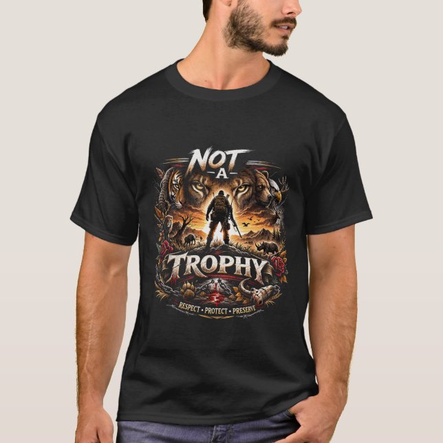 T-shirt Pas un Trophée (Devant)