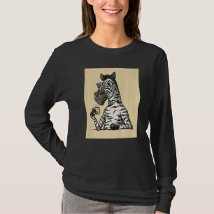 T-shirt Pas un zèbre du matin Animaux Café