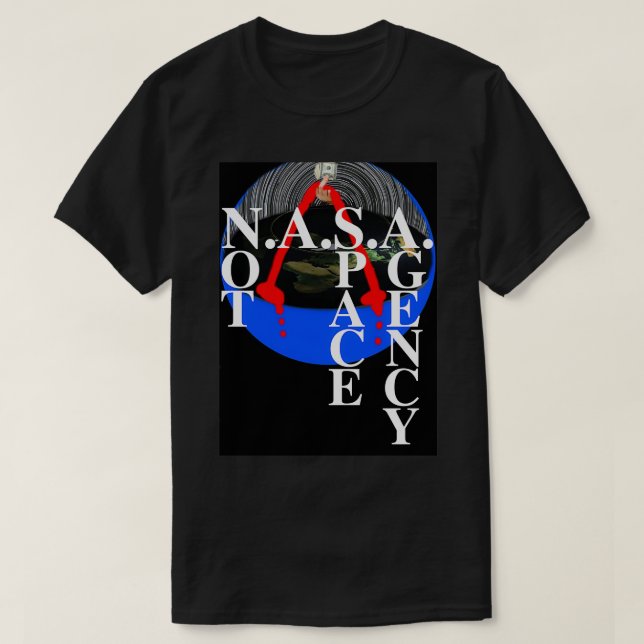 T-shirt Pas une agence spatiale (Design devant)