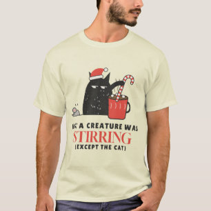 T-shirt Pas une créature ne bougeait sauf le chat