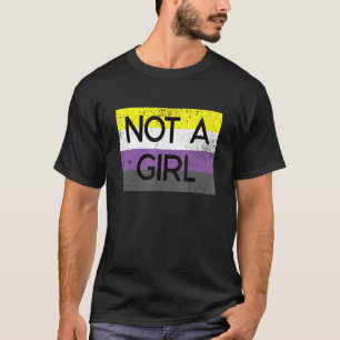 T-shirt Pas Une Fille Non Binary Pronounounounounouns Matt
