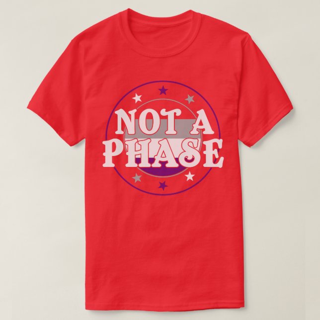 T-shirt Pas une phase drôle Ace Pride Asexué (Design devant)