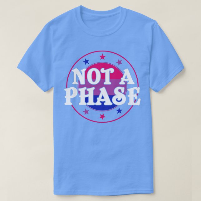 T-shirt Pas une phase Funny Bi Pride Bisexual LGBT (Design devant)