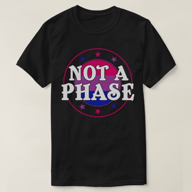 T-shirt Pas une phase Funny Bi Pride Bisexual LGBT (Design devant)