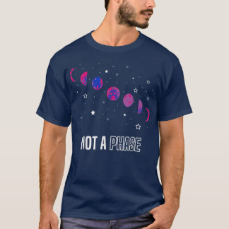 T-shirt Pas une phase Lune Biseual Drapeau Vêtements drôle