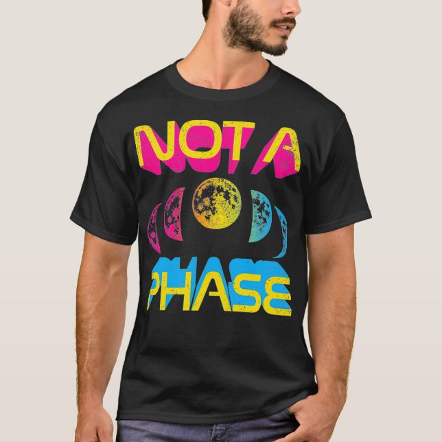 T-shirt Pas Une Phase Pan Moon Cycle Witch Panseual Lunair (Devant)