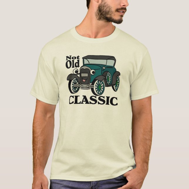 T-shirt Pas Vieille Voiture Classique Antique (Devant)