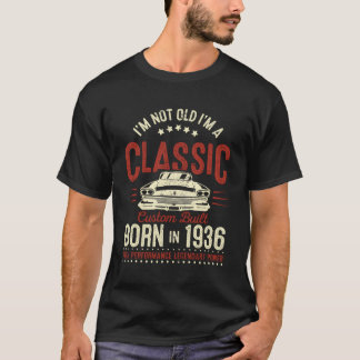 T-shirt Pas Vieux Classique 1936 Vintage Hot Rod Papa Gran
