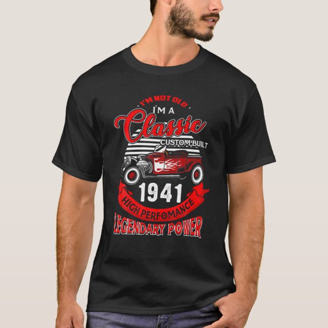 T-shirt Pas Vieux Je Suis Classique 1941 81E Anniversaire  (Devant)