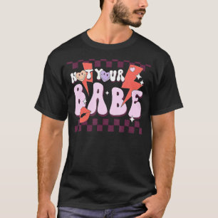 T-shirt Pas votre bébé Retro Sarcastique anti-Valentin