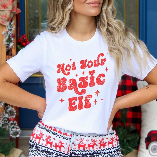T-shirt Pas Votre Noël Elf De Base (Créateur téléchargé)