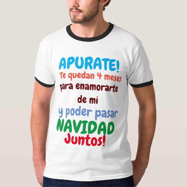 T-shirt pasa navidad conmigo (Devant)