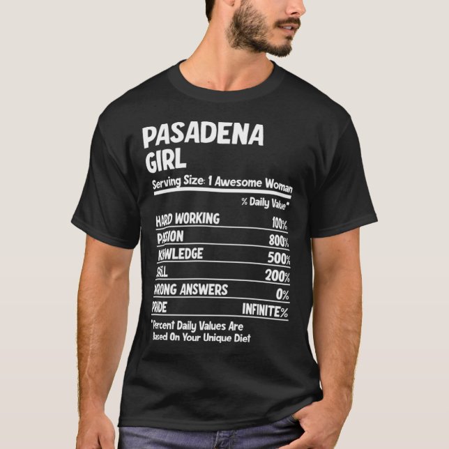 T-shirt Pasadena fille (Devant)