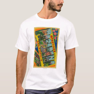 T-shirt Pasadena, la Californie - grandes scènes de lettre
