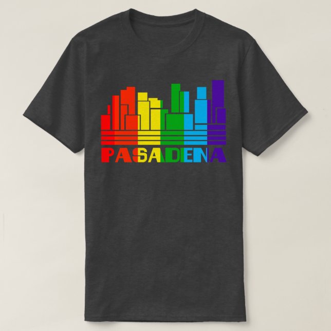T-shirt Pasadena Pride Pasadena LGBT Gift Gay GAL Supporte (Design devant)