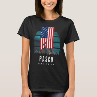 T-shirt Pasco Washington États-Unis Américain Vintage Rétr