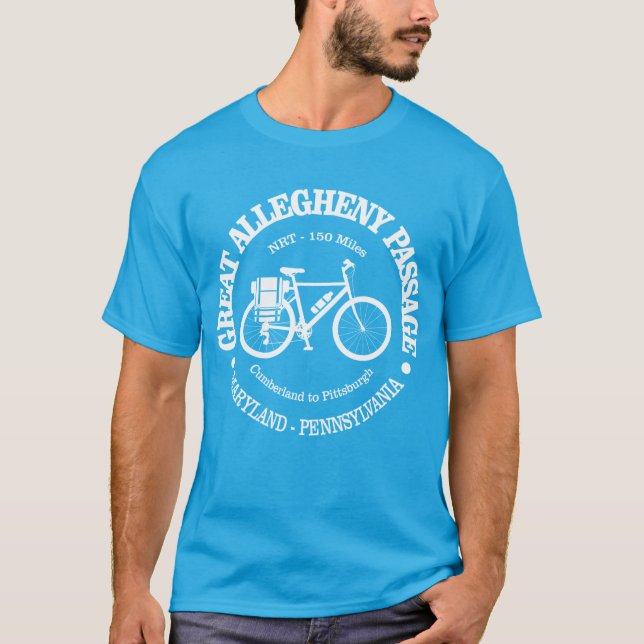 T-shirt Passage du Grand Allegheny (cyclisme) (Devant)