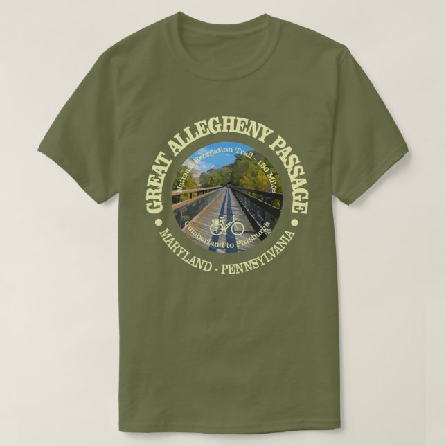 T-shirt Passage du Grand Allegheny (cyclisme c) (Design devant)