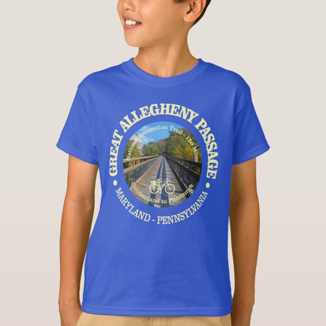 T-shirt Passage du Grand Allegheny (cyclisme c) (Devant)