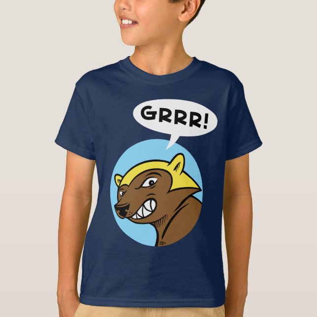 T-shirt Passage "GRRR de cerfs !" Pièce en t : Bleu (Devant)